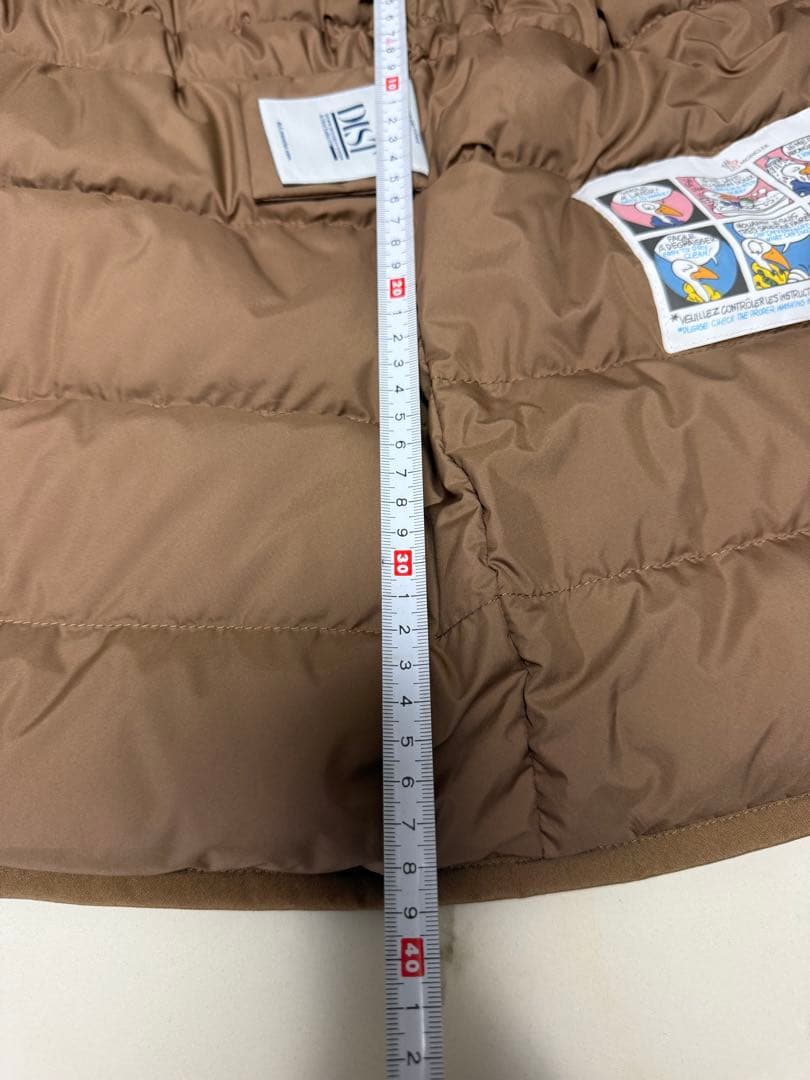 MONCLERブラウン フリース ダウンベスト1未使用