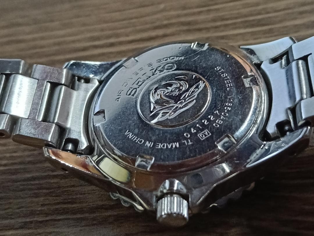 【電池交換済】SEIKO セイコー プロスペックス ソーラー V185-0AB0