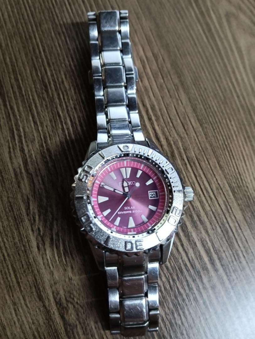 【電池交換済】SEIKO セイコー プロスペックス ソーラー V185-0AB0