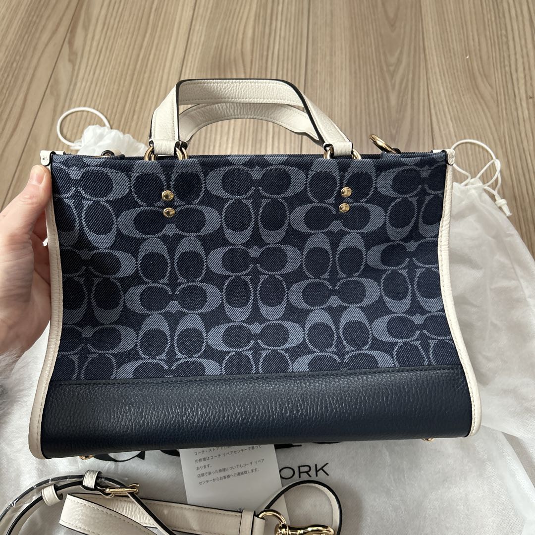 coach デンプシー　トートバッグ　ショルダーバッグ　デニム　新品未使用