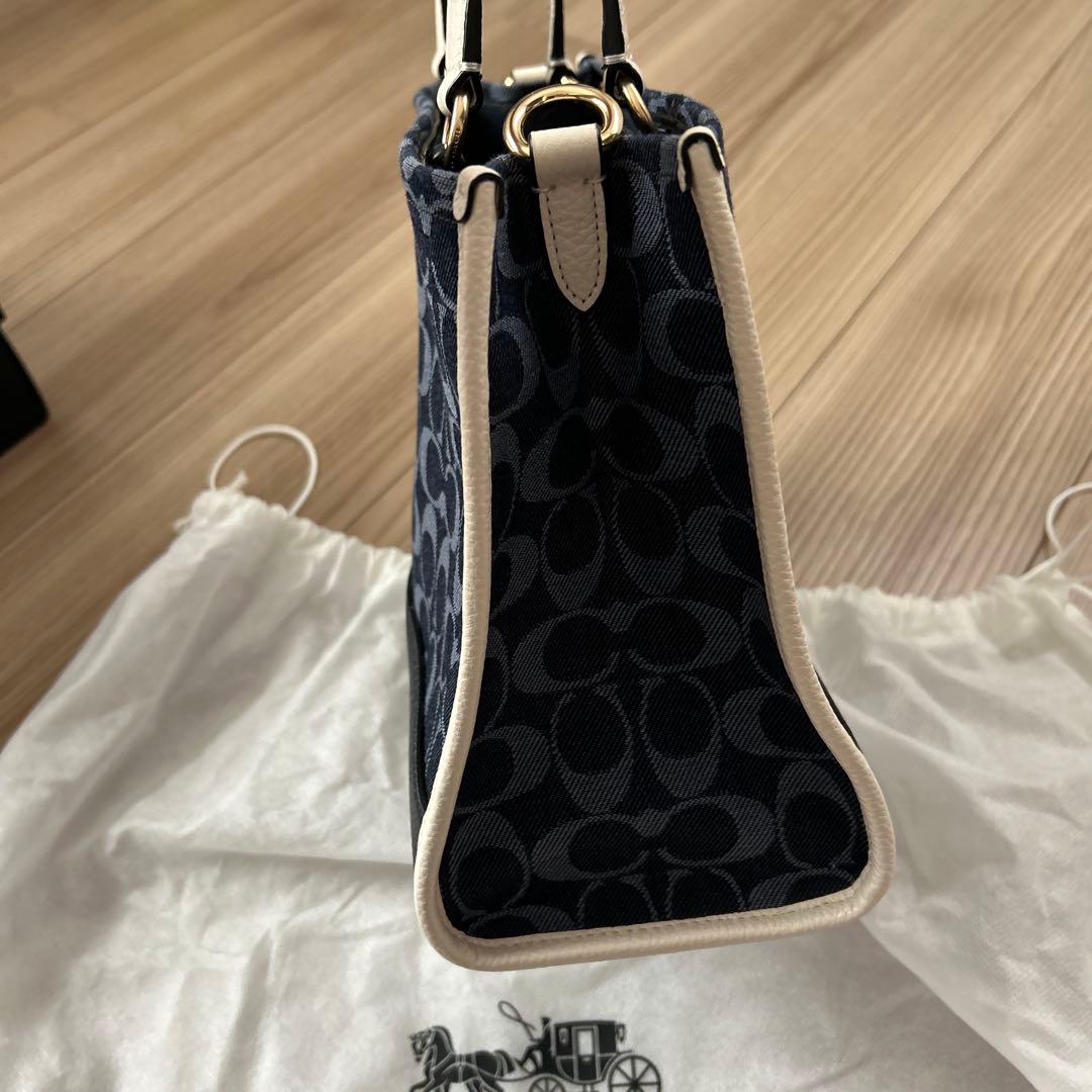 coach デンプシー　トートバッグ　ショルダーバッグ　デニム　新品未使用