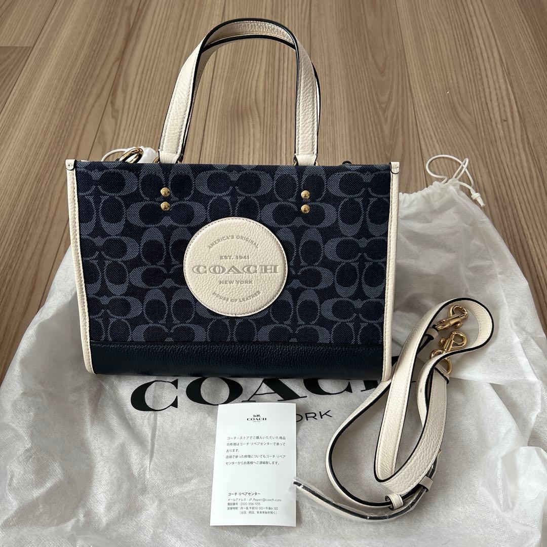 coach デンプシー　トートバッグ　ショルダーバッグ　デニム　新品未使用