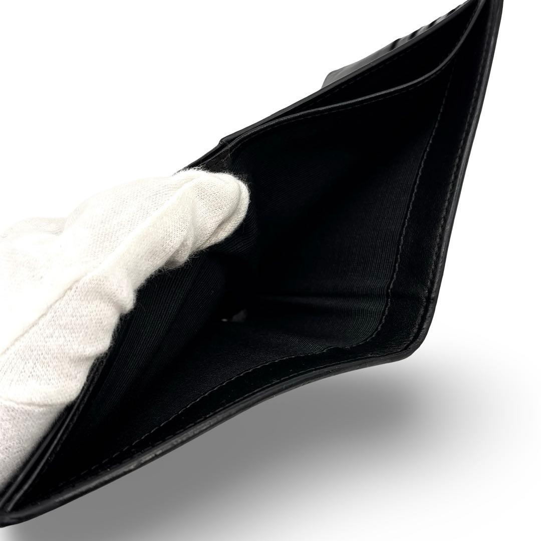 高級】Ｃｅｌｉｎｅ　セリーヌ トリオンフ PVC　レザー ウォレット 黒