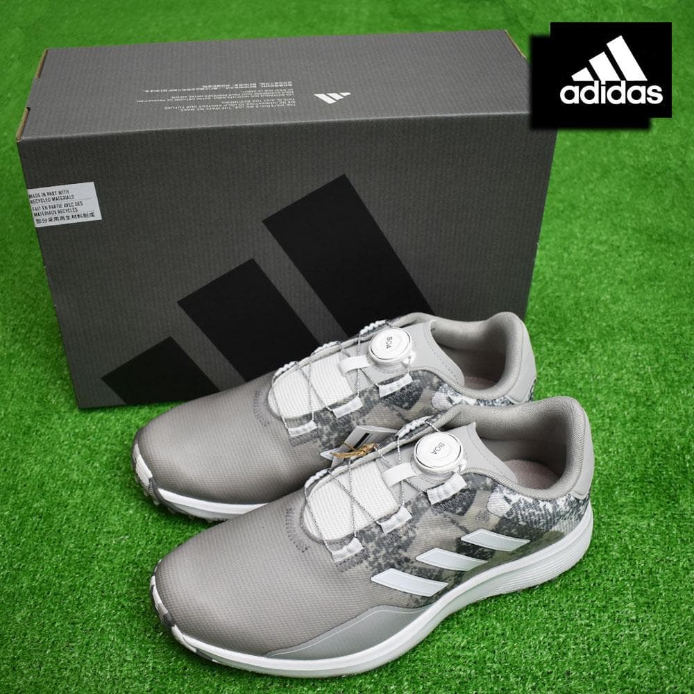 L*t様 アディダス スパイクレス ゴルフシューズ【ライトグレー/２６.５ｃｍ】