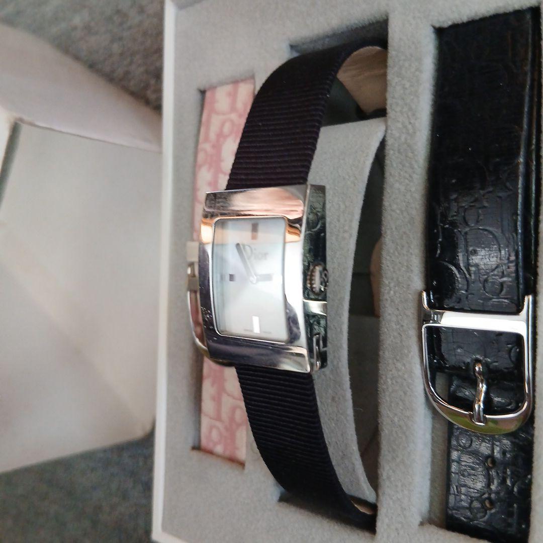 Dior アナログ腕時計 交換用バンド付き 文字盤シェル