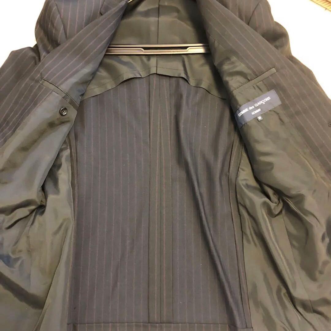 コムデギャルソンオム　 ストライプスーツ AD2006