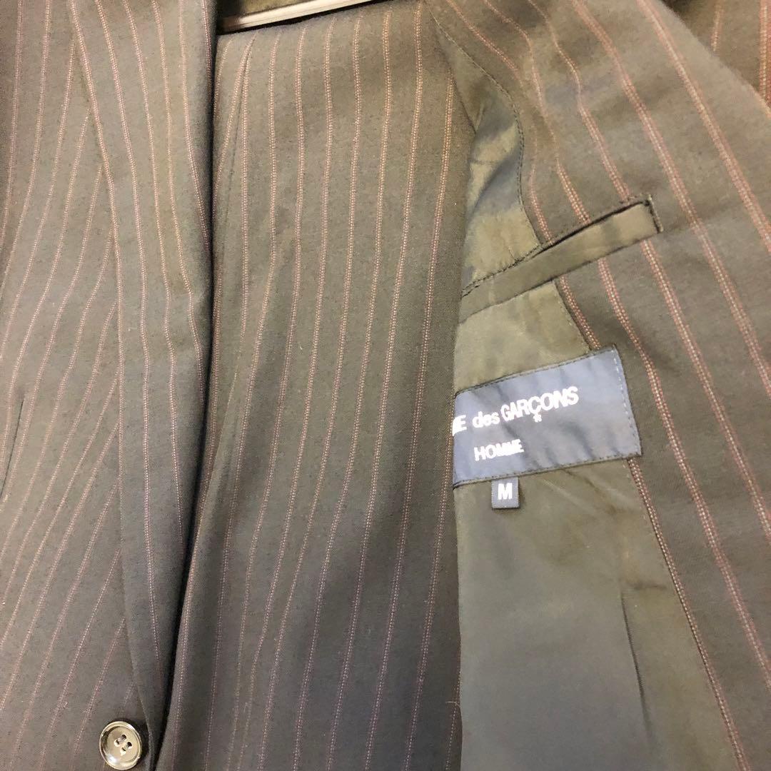 コムデギャルソンオム　 ストライプスーツ AD2006