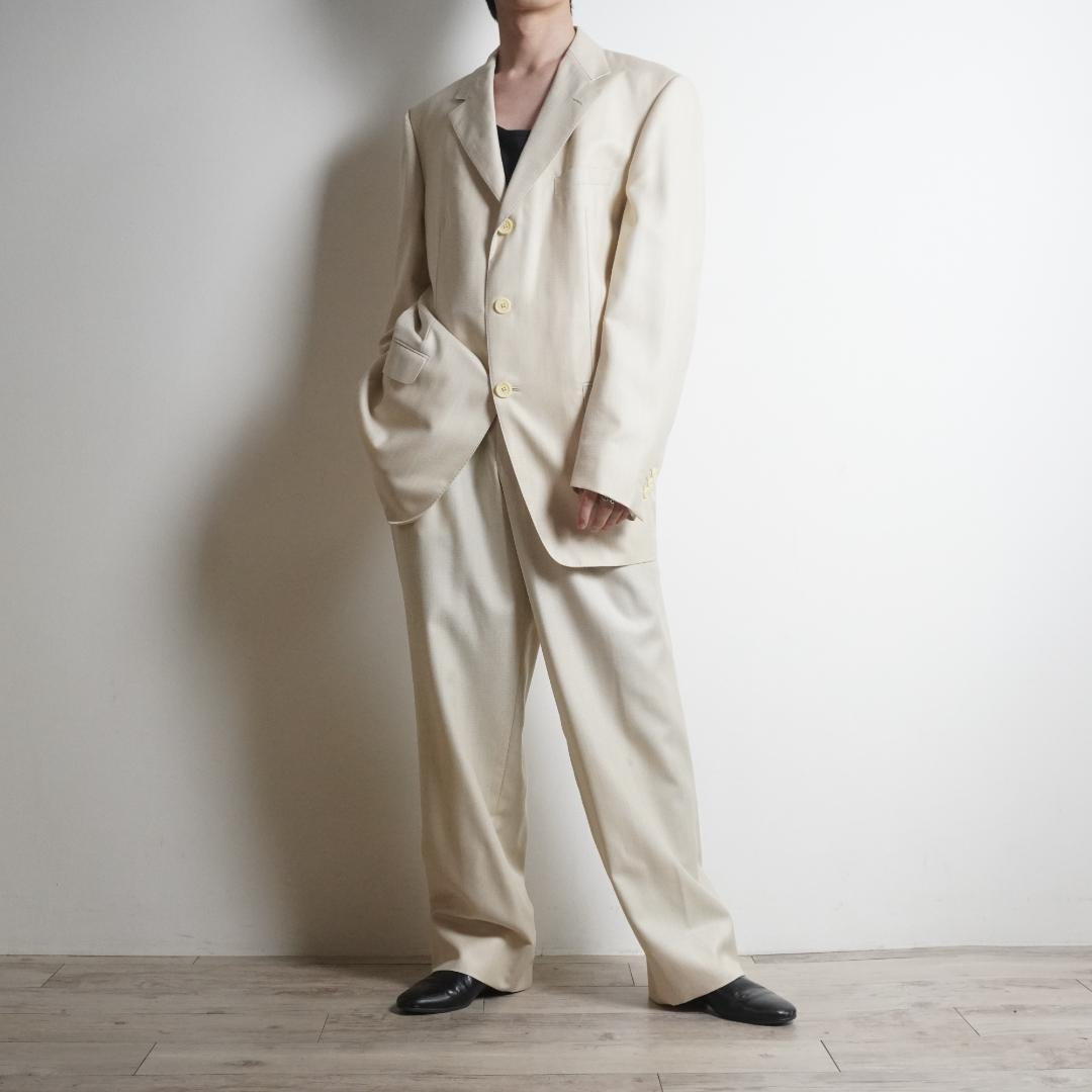 GIANNI VERSACE シングルセットアップスーツ アイボリー/VW288