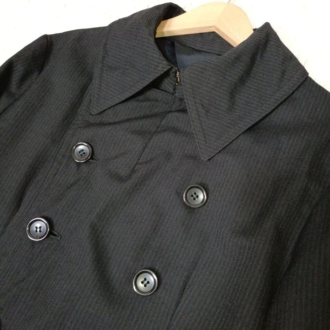 希少■MASAKI MATSUSHIMA 超ロング丈 トレンチコート ブラック