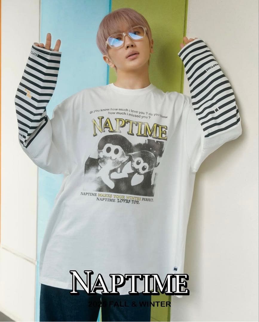 naptime フェイクレイヤードLONG-T-SHIRTS