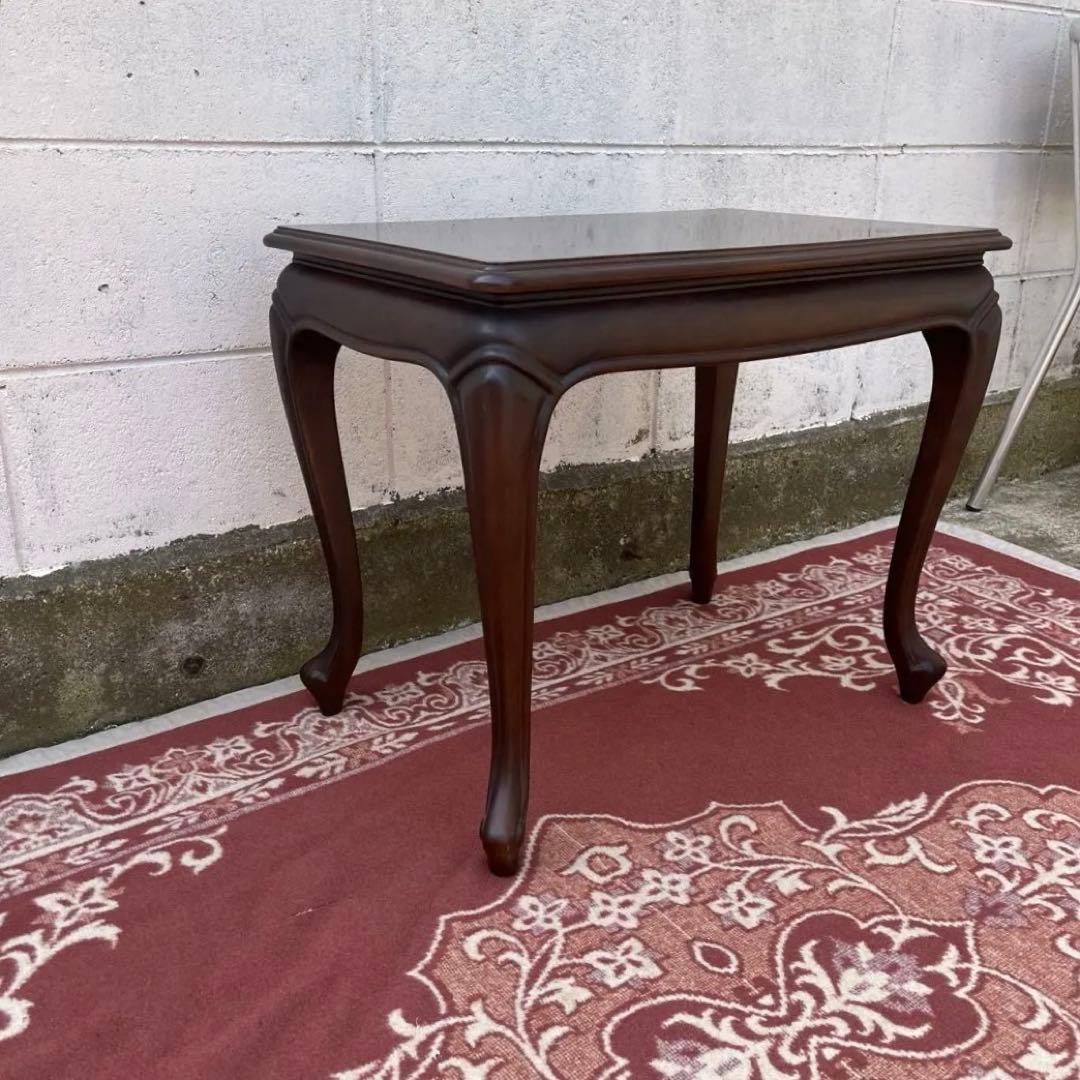 maruni マルニ家具◾️猫脚デザイン 木製サイドテーブル コーヒーテーブル