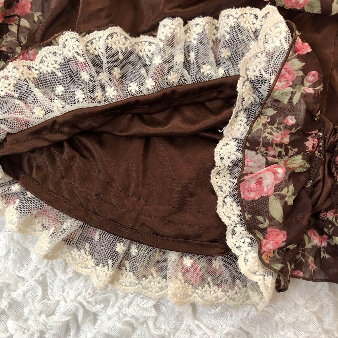 LIZLISA 希少　ワンピ風　コンビネゾン　花柄　スカパン　平成レトロ