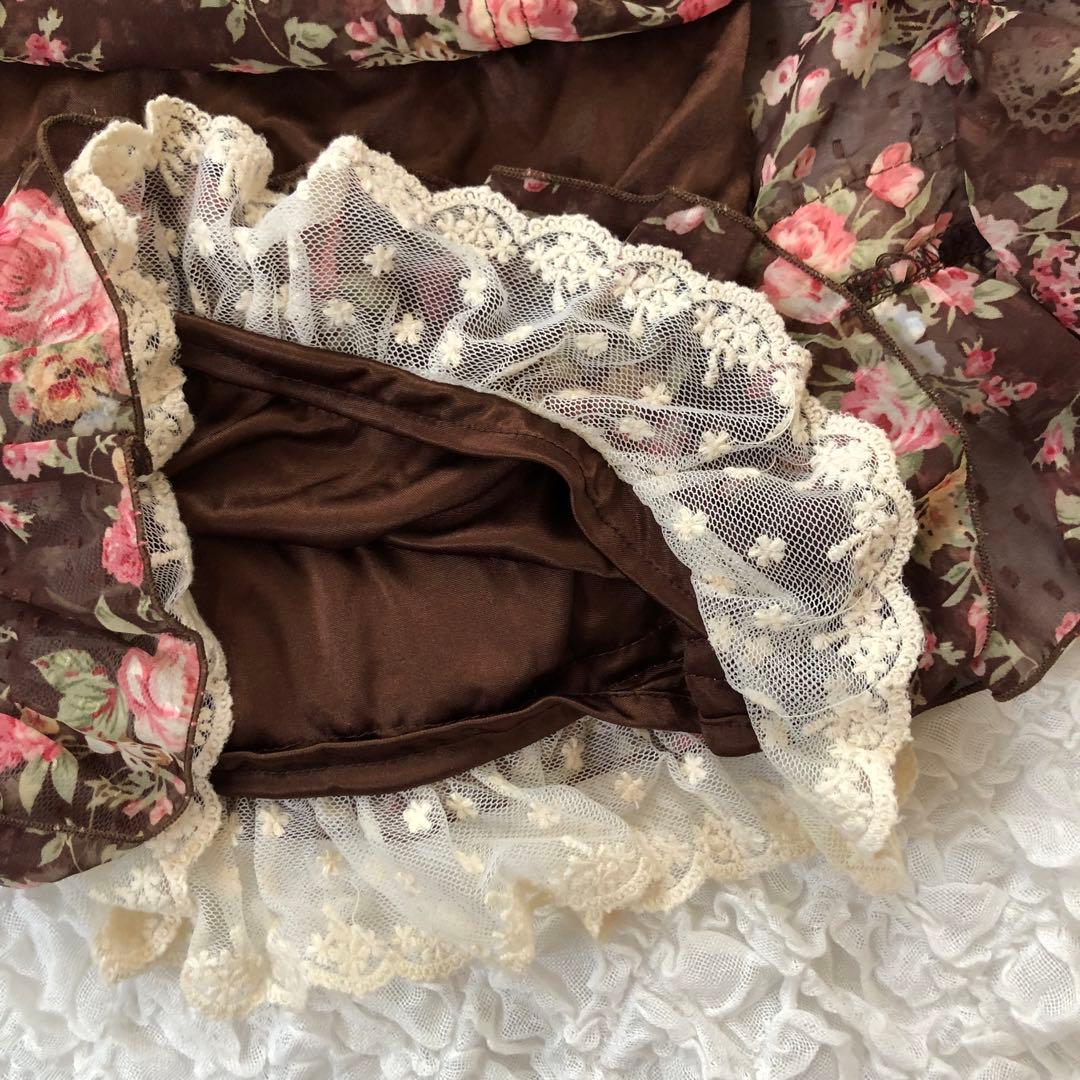 LIZLISA 希少　ワンピ風　コンビネゾン　花柄　スカパン　平成レトロ