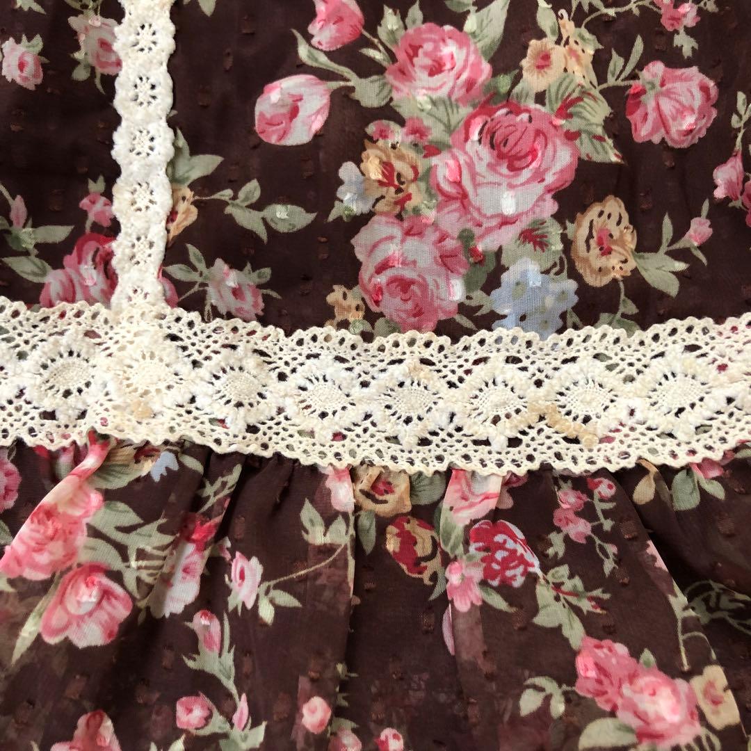 LIZLISA 希少　ワンピ風　コンビネゾン　花柄　スカパン　平成レトロ