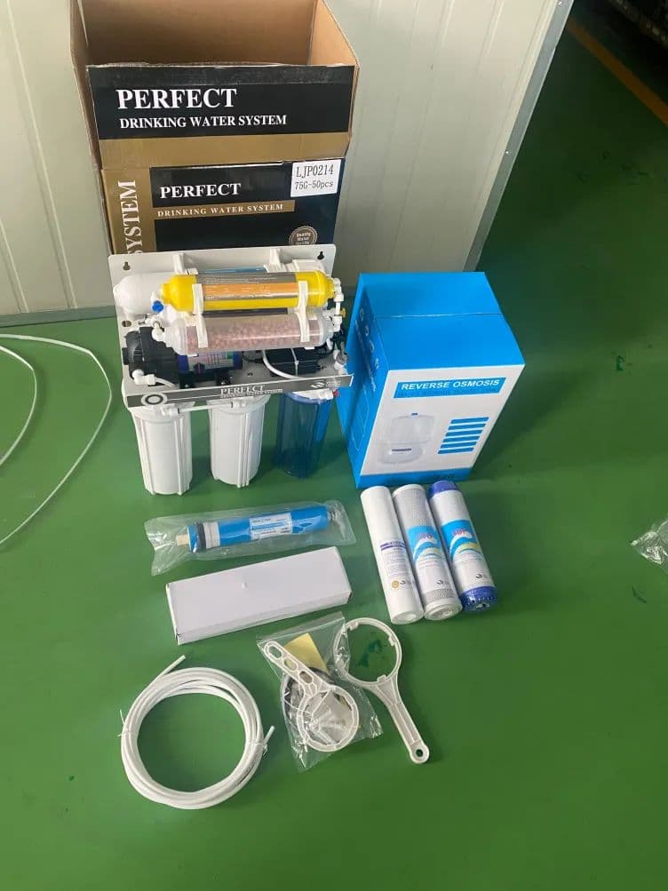 専用新品最安 逆浸透膜 浄水器 タンク,ポンプ付 7ステージ 75ガロン RO