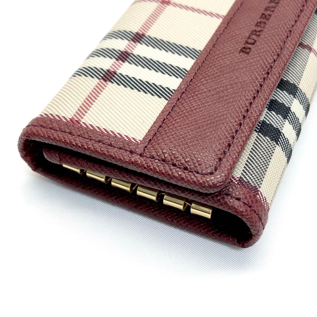 美品✨　BURBERRY バーバリー　キーケース 5連　チェック