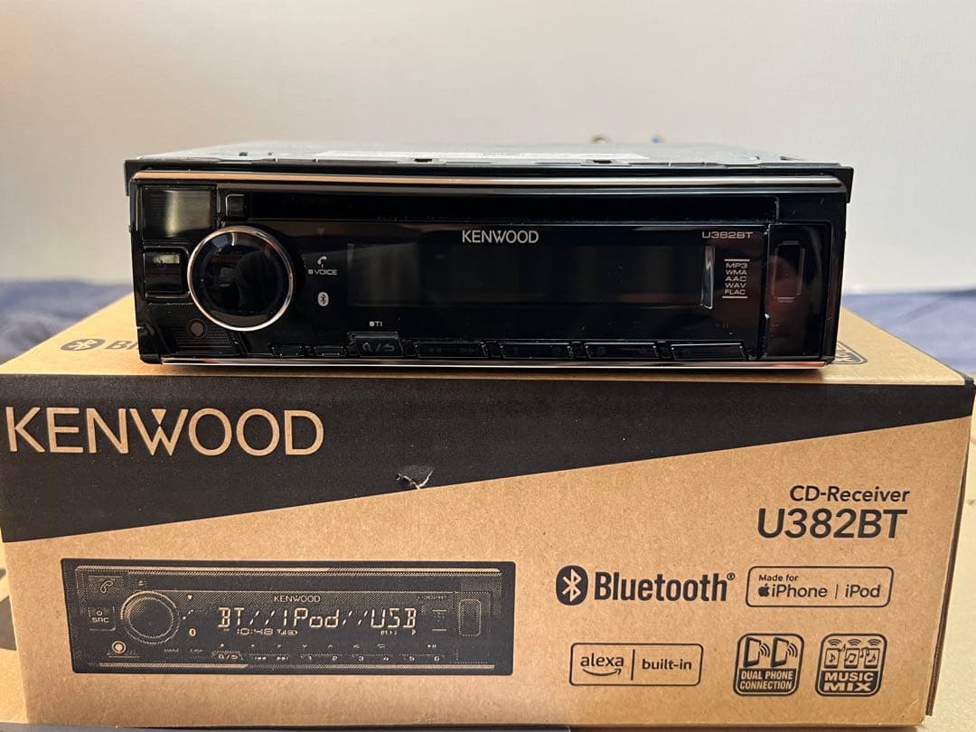 KENWOOD U382bt カーオーディオ 1din bluetooth 無線