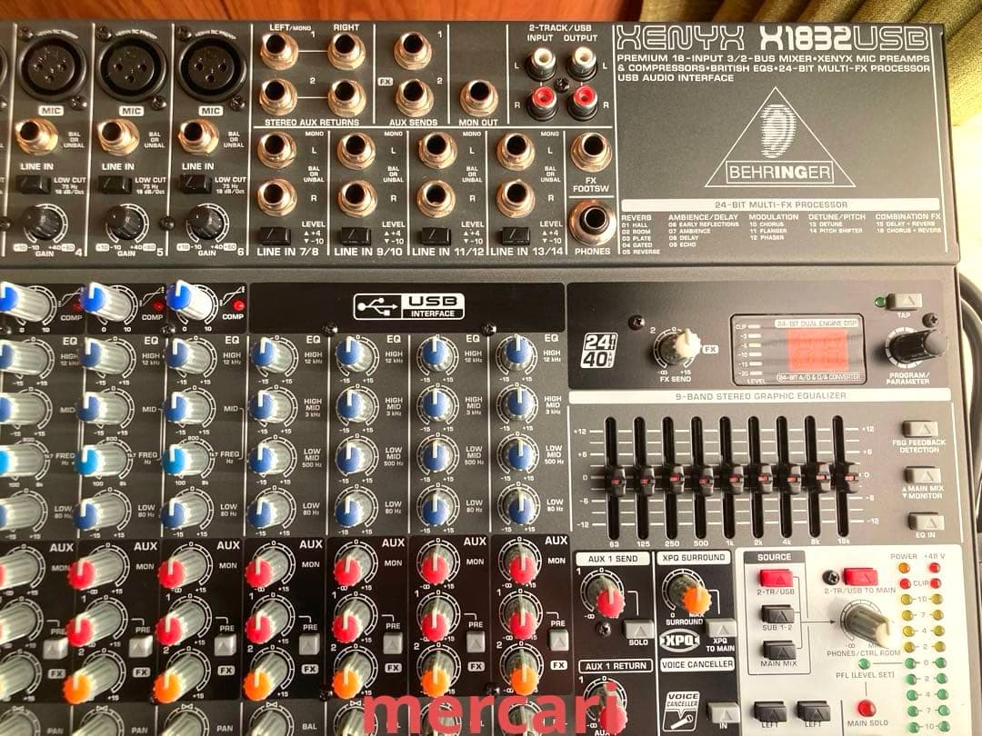 BEHRINGER XENYX X1832 USB 16ch アナログミキサー