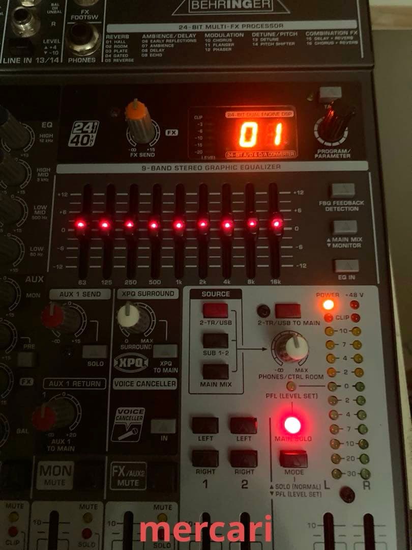 BEHRINGER XENYX X1832 USB 16ch アナログミキサー