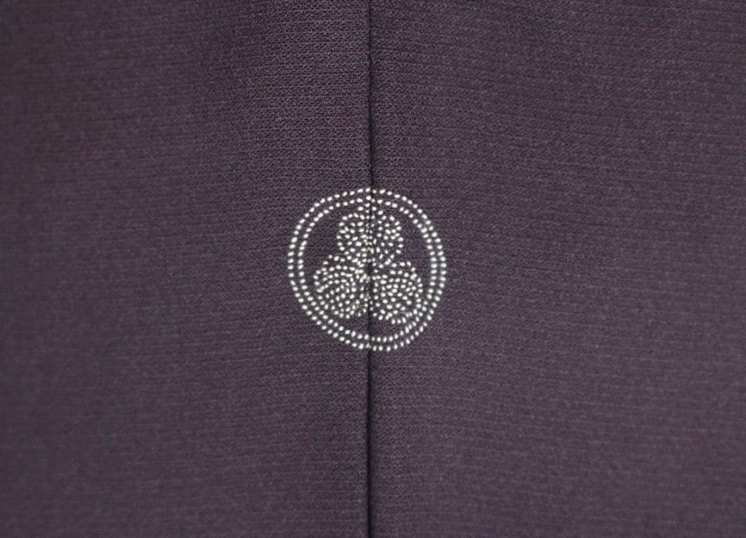 プロフ必読☆希少☆尾峨佐染繍☆一つ紋