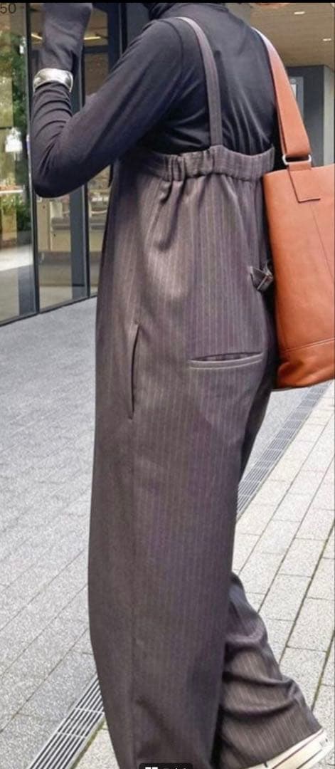 (ほぼ新品未使用)Spick and Span ストライプオールインワン