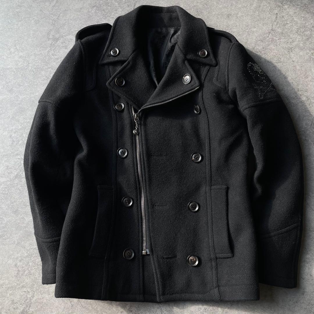 10.8万 Roen 46ロエン スワロフスキー スカル ライダース Y2K