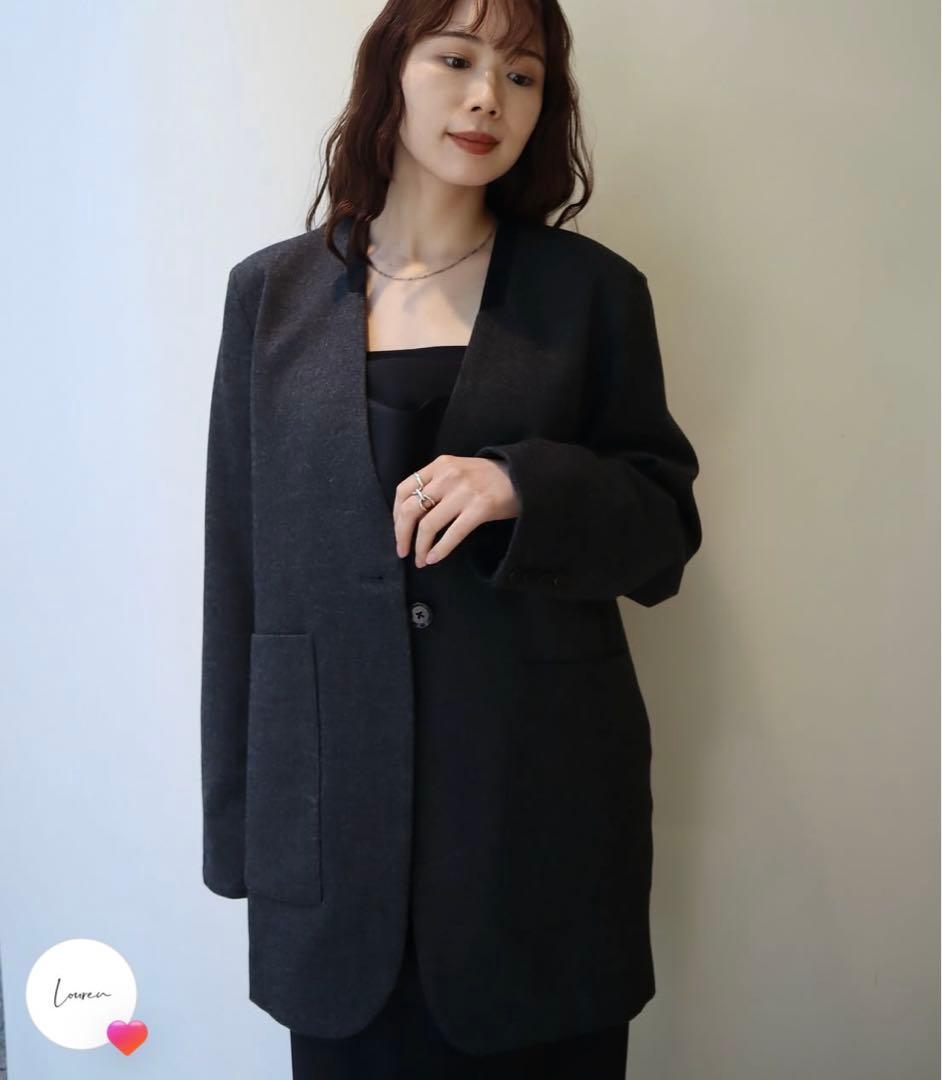 ジャケット・アウター louren no collar jacket