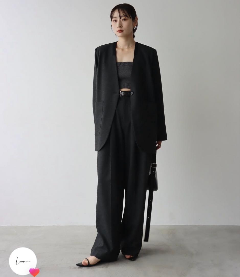 ジャケット・アウター louren no collar jacket