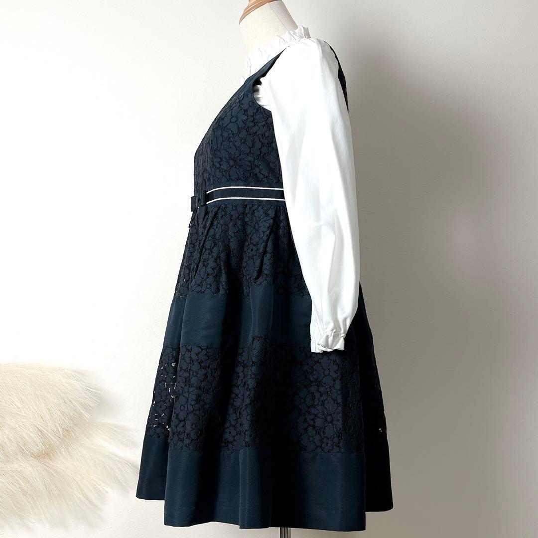 美品☆組曲 150 ワンピース ニットジャケットカーディガン ブラウス セット