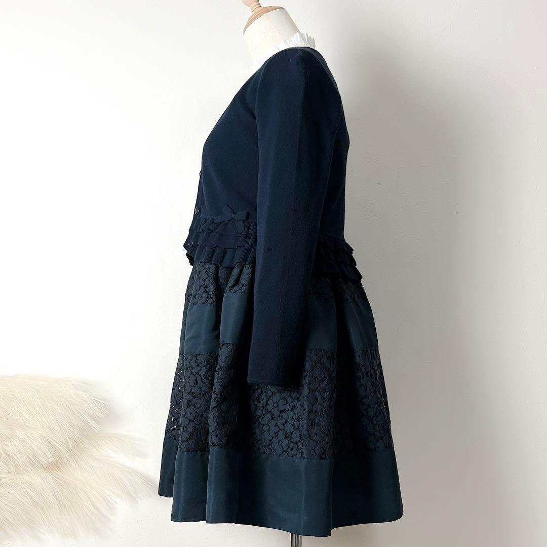 美品☆組曲 150 ワンピース ニットジャケットカーディガン ブラウス セット