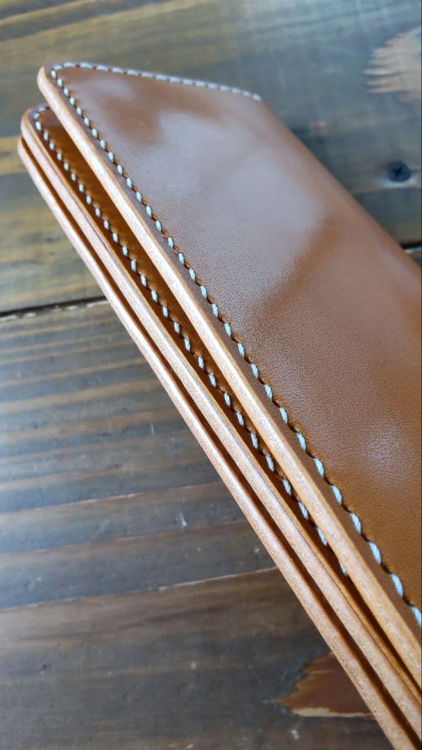 ロングウォレット　長財布　栃木サドルレザー　レザークラフト☆総手縫い☆(237)