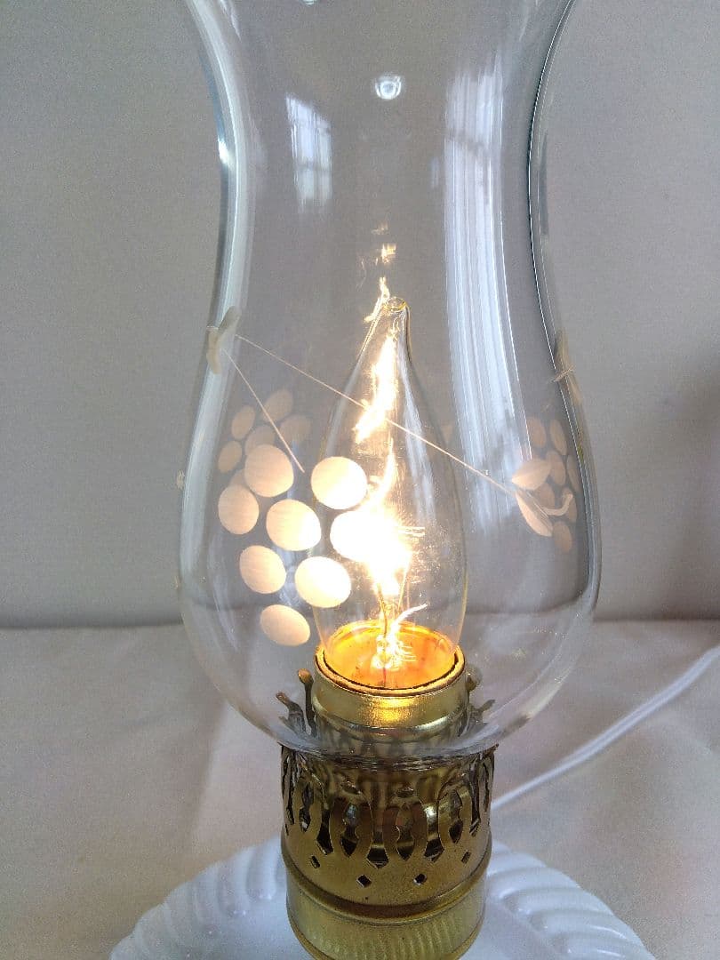 エッジングシェード キャンドル コテージランプ ぶどう柄