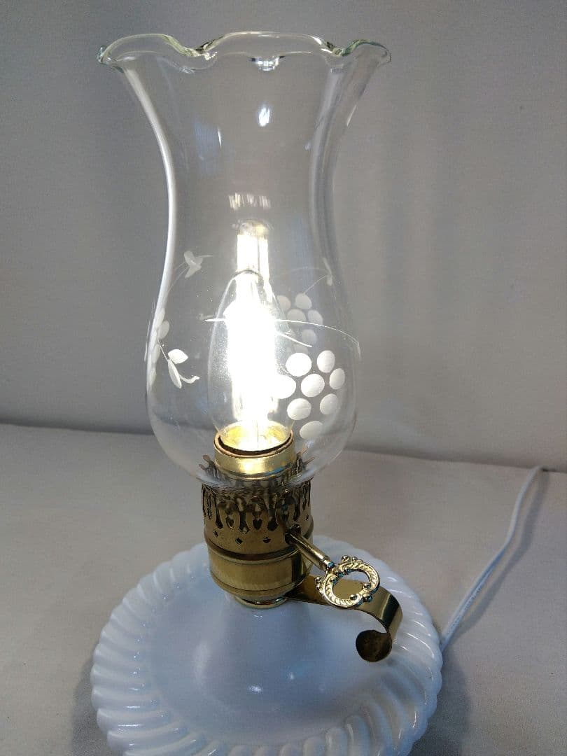 エッジングシェード キャンドル コテージランプ ぶどう柄