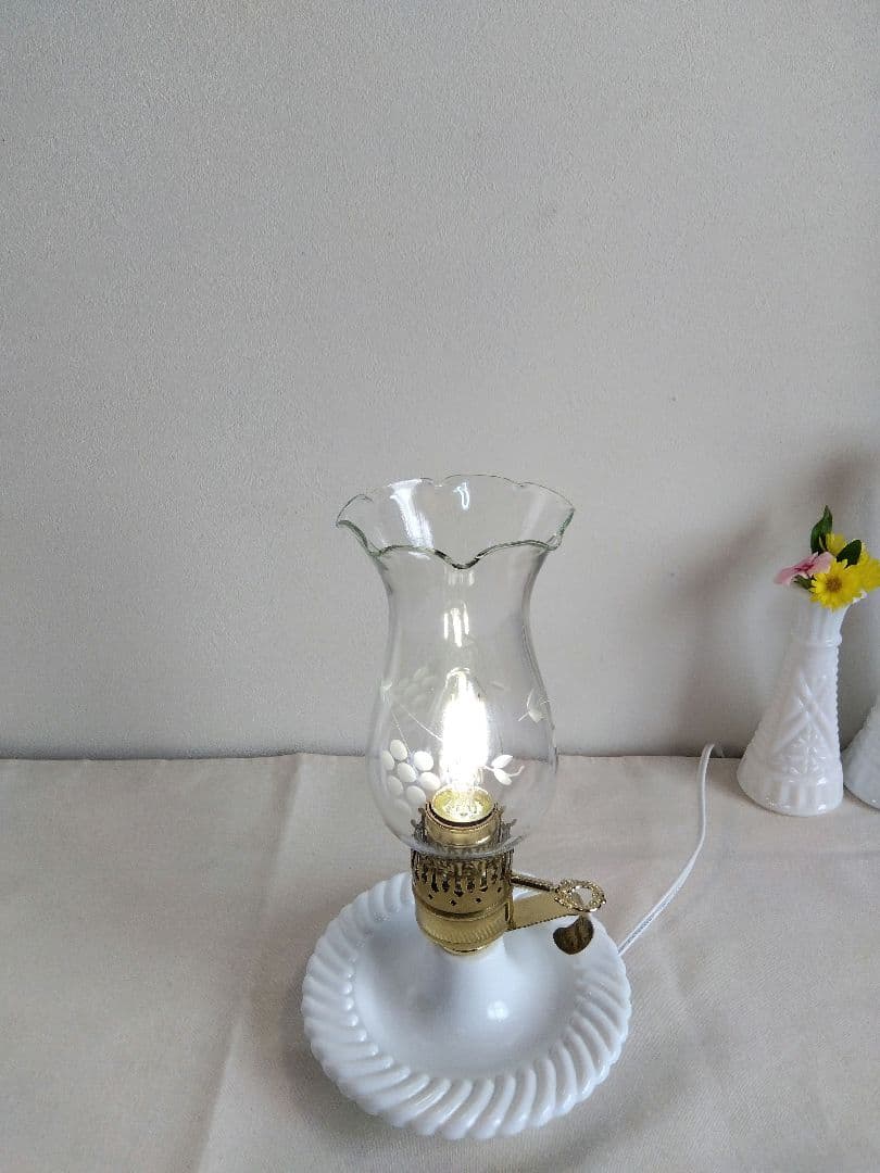 エッジングシェード キャンドル コテージランプ ぶどう柄