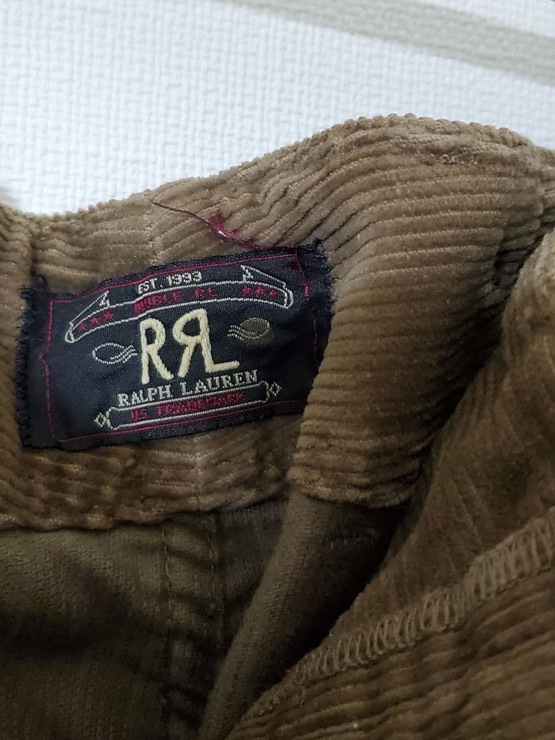 貴重　USA製　RRL　コーデュロイワークパンツ　W34