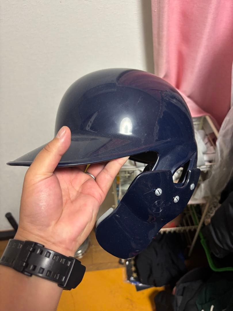 ［軟式Oサイズ］ZETT バッター用ヘルメット ネイビー