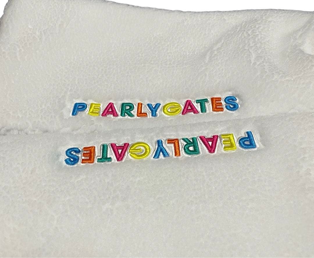 新品 未使用 パーリーゲイツ ボアフリース レッグウォーマーホワイト