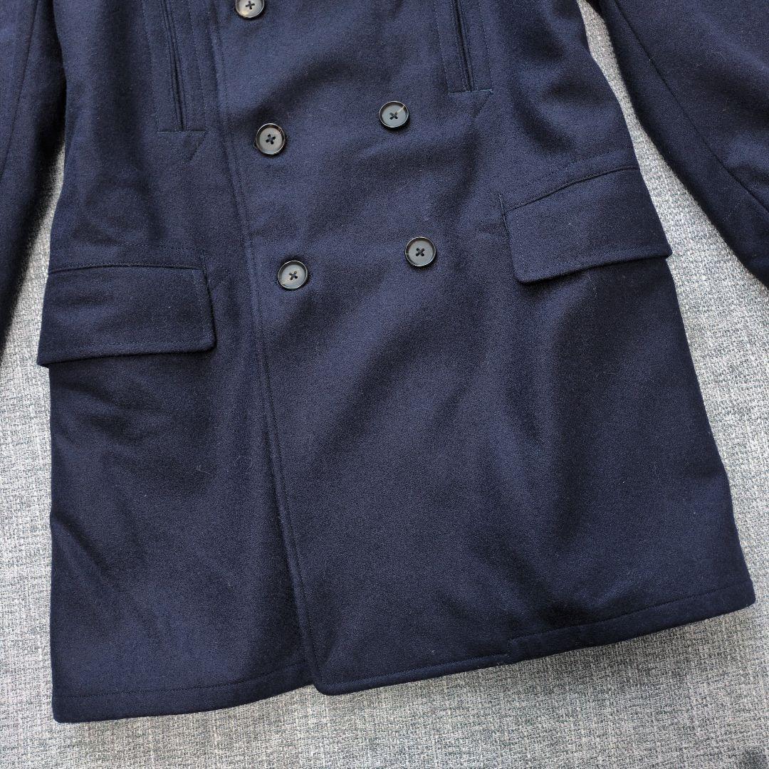 シップス　リングヂャケット　ダブルブレスト　ウールコート　着用感のない美品