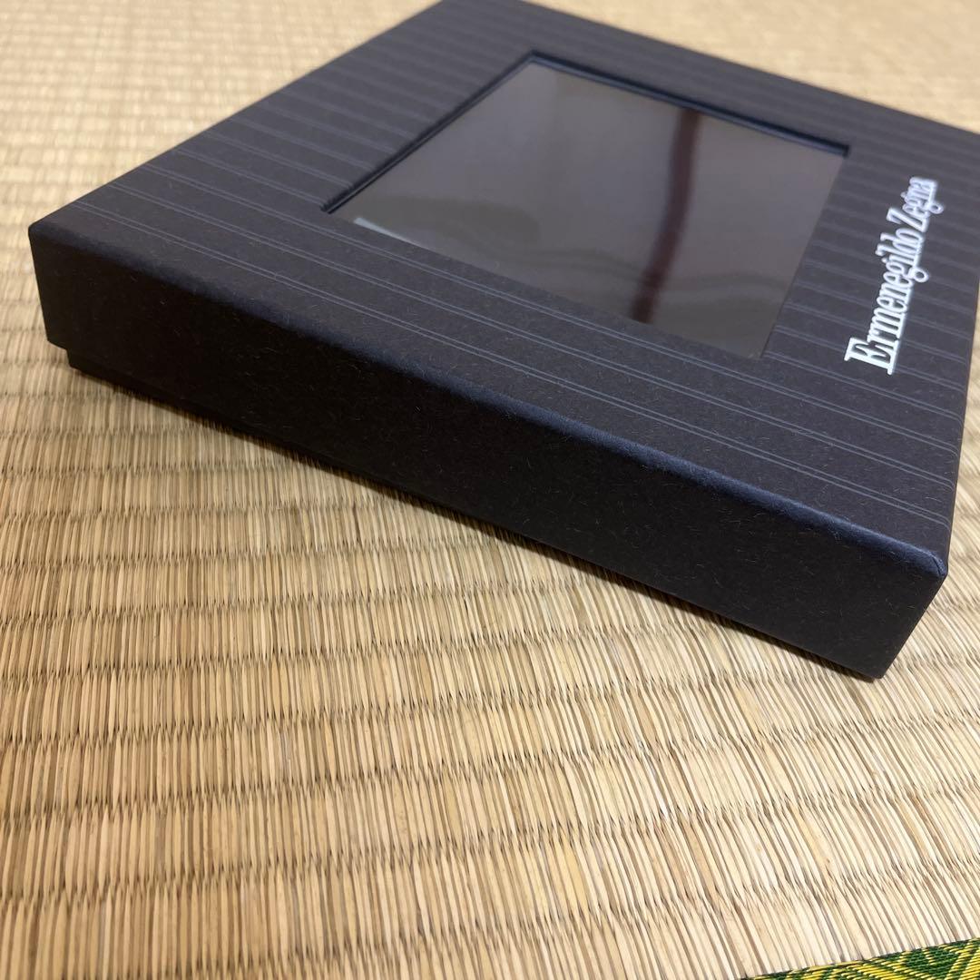 エルメネジルドゼニア マフラー バイカラー ネイビー