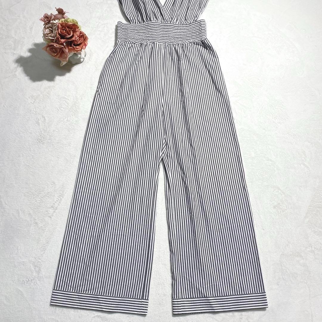 現行品✨23SS フィーニー STRIPE DUMP オールインワン2 38 M