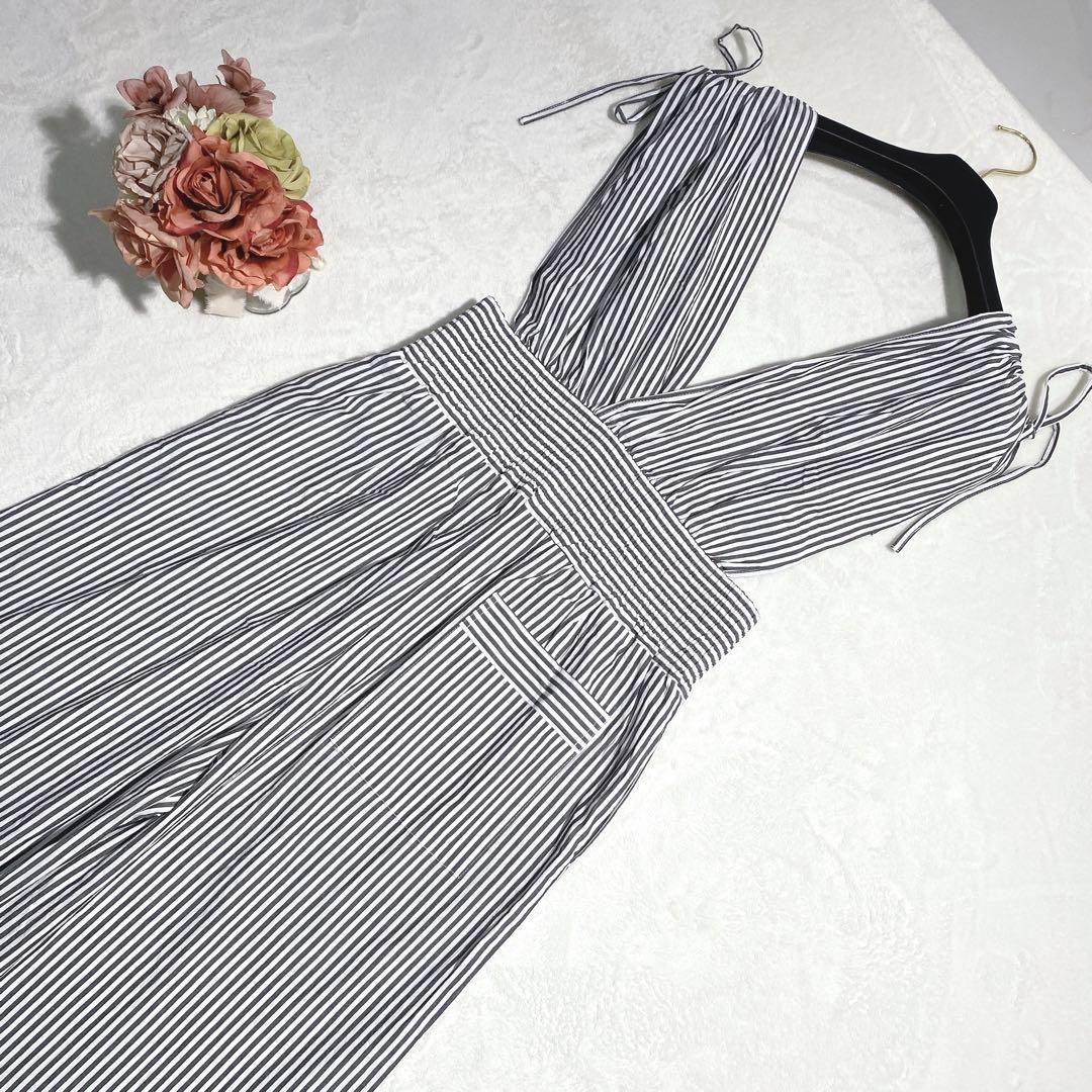 現行品✨23SS フィーニー STRIPE DUMP オールインワン2 38 M