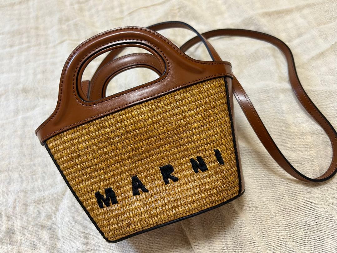 MARNI レザー かごバッグ