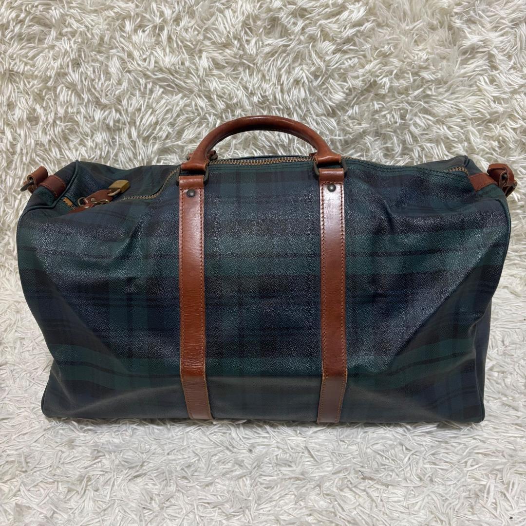 良品✨ポロラルフローレン ボストンバッグ 大容量 ブラックウォッチ チェック