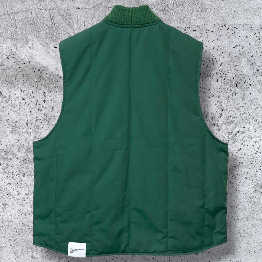 【極美品・中綿入り・希少カラー】ネイバーフッド ワークベスト 緑M 稲葉 長瀬