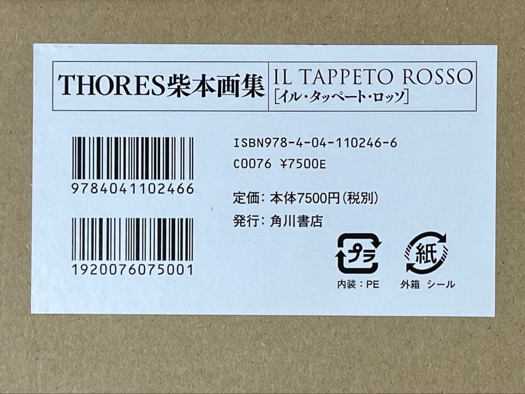 THORES柴本(トーレス柴本)画集　イル・タッペート・ロッソ　初版