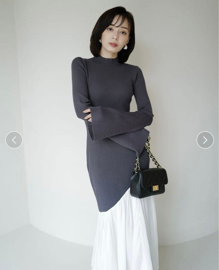 anuans ドッキングニットワンピース⋈﻿