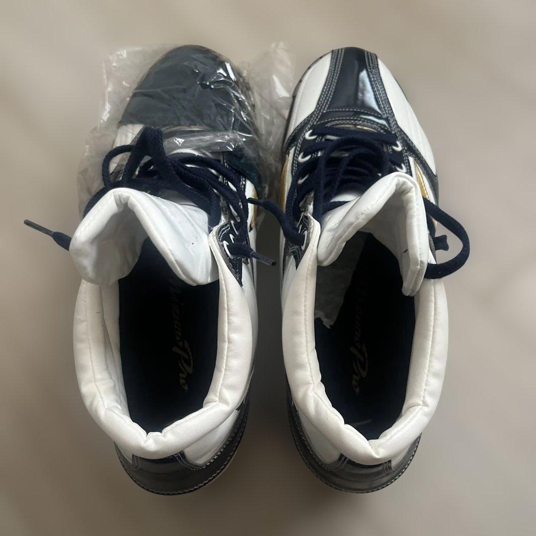 ミズノプロ　皮底スパイク　27.5cm 左P皮