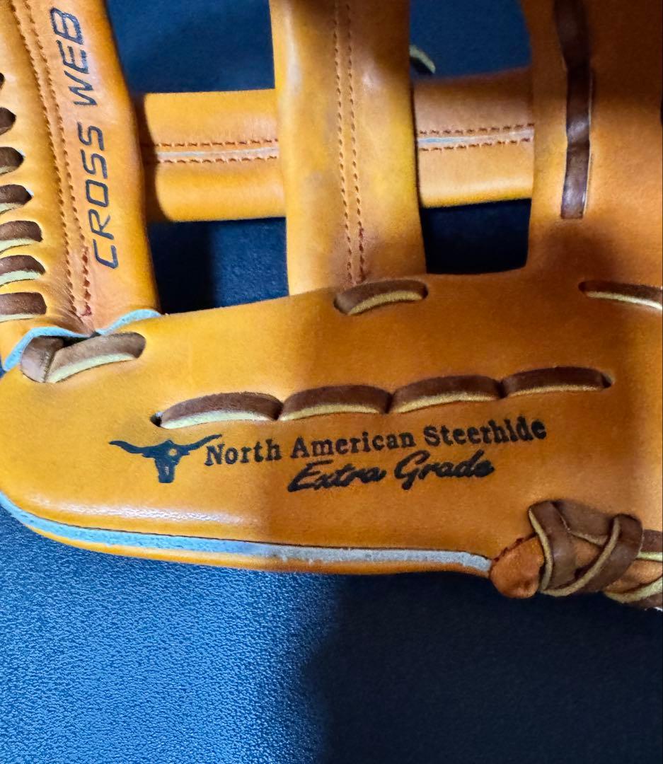 ミズノプロ 硬式 グローブ オレンジ Mマーク