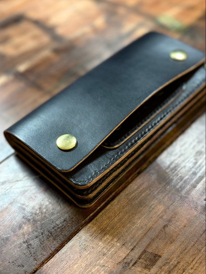 トラッカーウォレット TW-01 茶芯 ヌメ 手染め