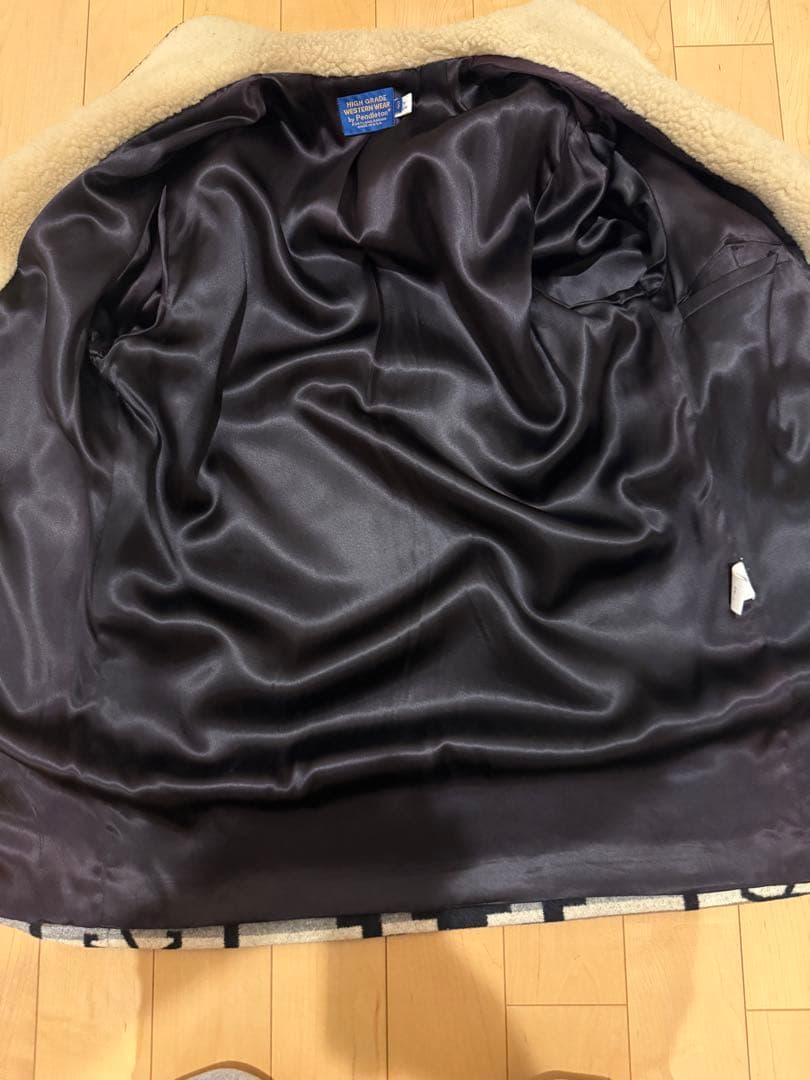 Pendleton 幾何学模様ウールコート サイズ40